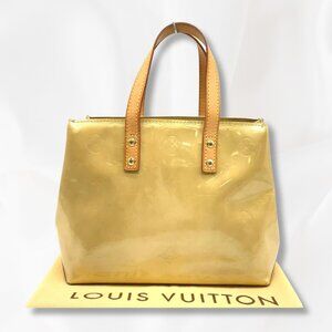 LOUIS VUITTON VERNIS YELLOW READE PM HANDBAG